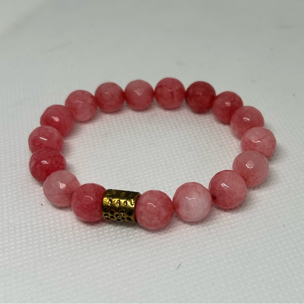 Elegant Pink‎ Beaded Bracelet